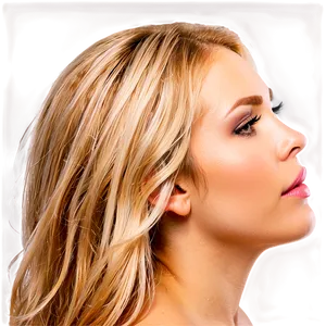 Natural Look Blond Hair PNG 06262024 PNG