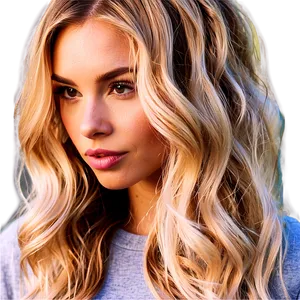 Natural Looking Hair Waves Png Reg PNG image