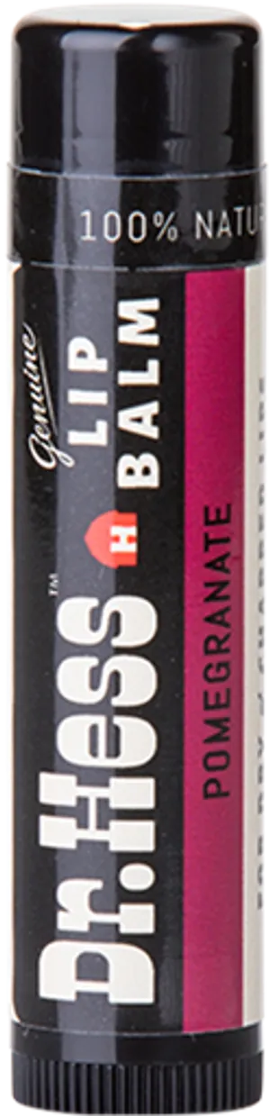 Natural Pomegranate Lip Balm Product PNG image