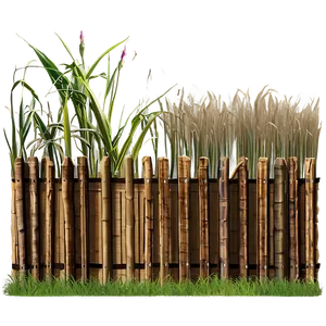 Natural Reed Fence PNG Qvl PNG