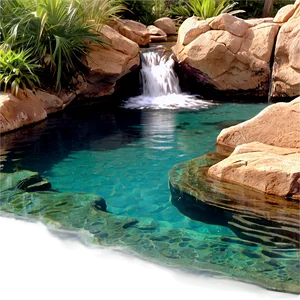Natural Swimming Pool PNG 8