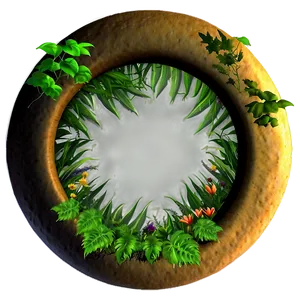 Nature Circle Frame PNG 06122024 PNG