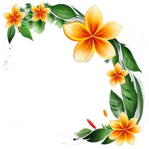 Nature Flower Border PNG Vuy16