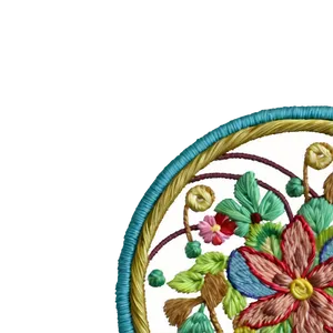 Nature Inspired Embroidery PNG Bkj