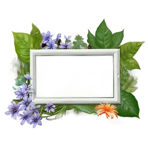Nature Inspired Picture Frame Png Seu PNG image