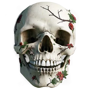 Nature-inspired Skull Face PNG Unt PNG