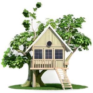 Nature-inspired Tree House PNG 06282024 PNG