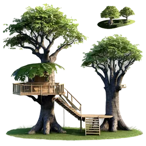 Nature-inspired Tree House PNG 48 PNG