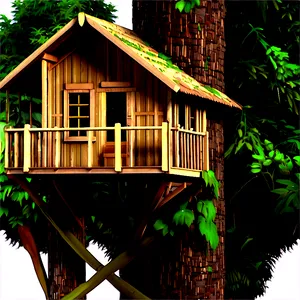 Nature-inspired Tree House PNG 99 PNG