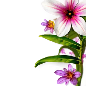 "nature's Art: Delicate Flower PNG" C
