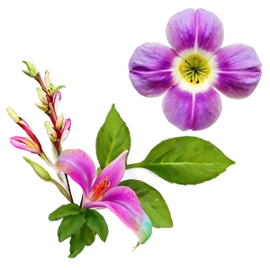 "nature's Art: Delicate Flower PNG" D