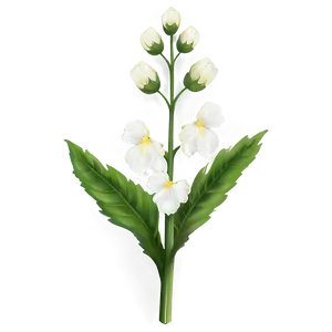 "nature's Sketch: Detailed Flower PNG" C