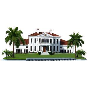 Nature Surrounded Mansion PNG 05242024