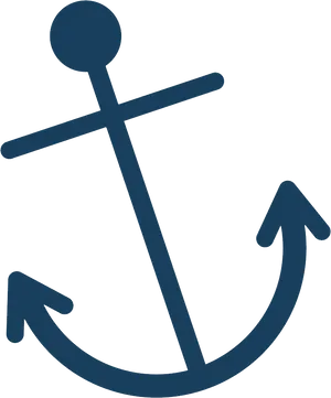 Nautical Anchor Graphic PNG image