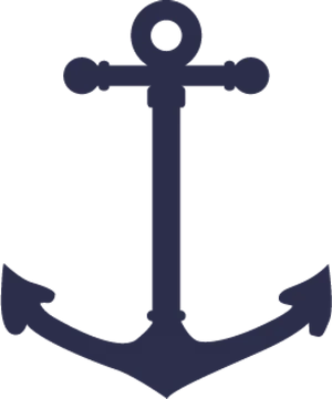 Nautical Anchor Silhouette PNG image