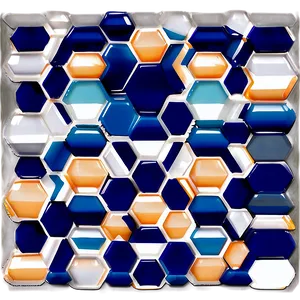 Nautical Hexagon Pattern PNG Cwa92