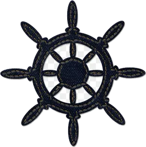Nautical Ship Wheel Icon PNG image