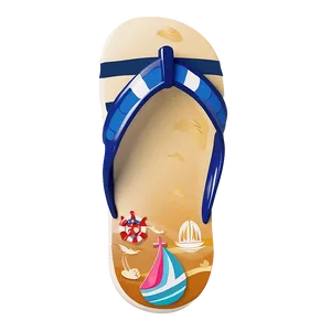 Nautical Theme Flip Flop PNG Fbn41 PNG