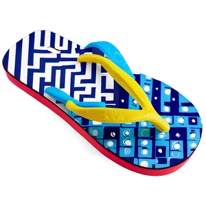 Nautical Theme Flip Flop PNG Kcj
