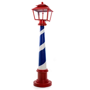 Nautical Theme Light Post PNG 06282024