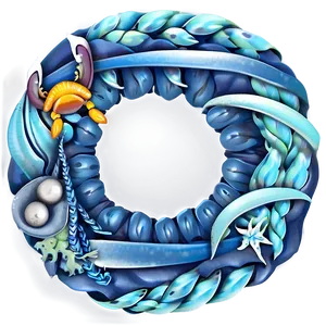 Nautical Theme Wreath PNG 37