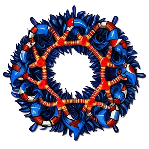 Nautical Theme Wreath PNG Oph