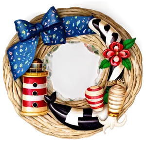 Nautical Theme Wreath PNG Xyi52