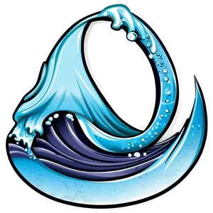 Nautical Wave Drawing Png 05042024 PNG image
