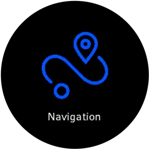 Navigation Icon Blue Path PNG image
