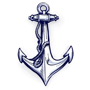 Navy Anchor And Stars PNG Dmu