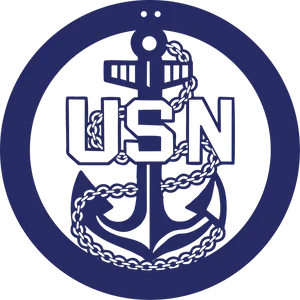 Navy Anchor Emblem PNG image