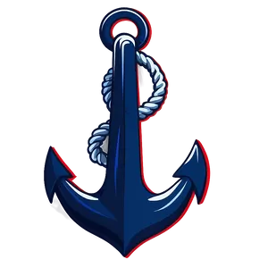 Navy Anchor In Flat Design PNG Rqs
