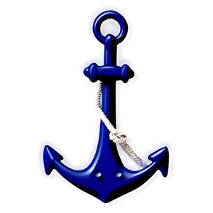Navy Anchor On Blue Background PNG Yak90