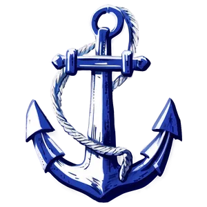 Navy Anchor Sketch PNG 06292024