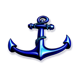 Navy Anchor Sketch PNG 2