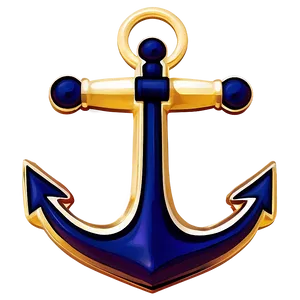 Navy Anchor With Compass PNG 55