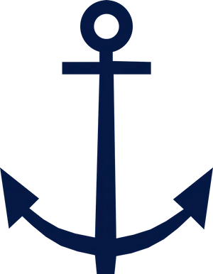 Navy Blue Anchor Graphic PNG image