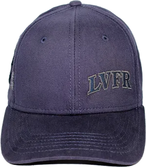 Navy Blue Firefighter Cap L V F R Embroidery PNG image