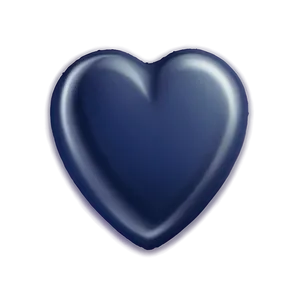 Navy Blue Heart Emoji Png 06272024 PNG image