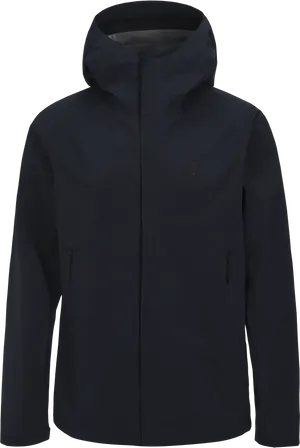Navy Blue Hooded Jacket PNG image