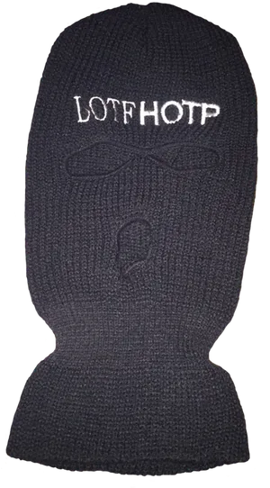 Navy Blue Knitted Balaclava PNG image