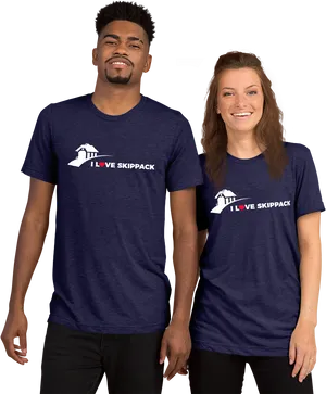 Navy Blue Skippack Love T Shirts PNG image