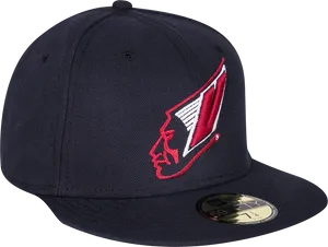 Navy Blue Sports Capwith Logo PNG
