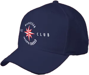 Navy Blue Yacht Club Cap PNG image