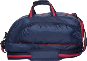 Navy Red Duffel Bag PNG