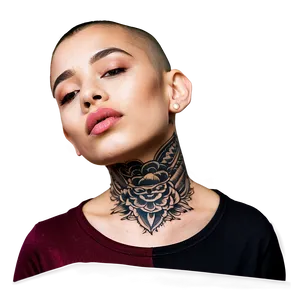 Neck Tattoo A PNG