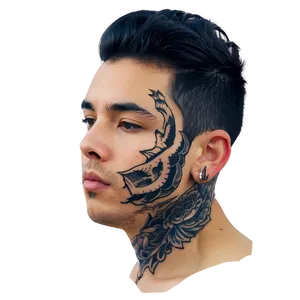Neck Tattoo D PNG