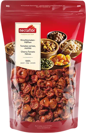 Nectaflor Dried Cherry Tomato Halves Package PNG image