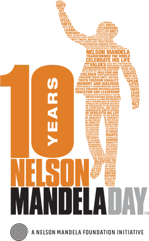 Nelson Mandela Day10 Years Celebration PNG image