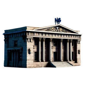 Neoclassical Bank Building Png Nnv50 PNG image
